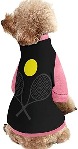 Smiješne teniske reketne kuglice tiskanje za kućne ljubimce s rukom pulovera za pulover za pse mačke s dizajnom