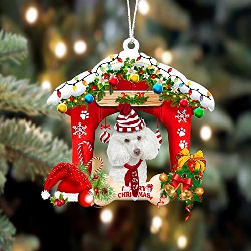 2! lijepi Rotvajler nosi šešir u božićnoj kući sretan božićni ukras hohoho-poklon za ljubitelje pasa pasmine Rotvajler Psi Mama Tata-Pokloni
