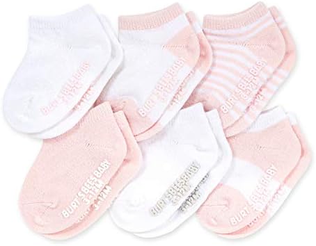 Uniseks dječje čarape, 6 pakiranja, gležnjevi ili bez njih, s neklizajućim hvataljkama, izrađene od organskog pamuka