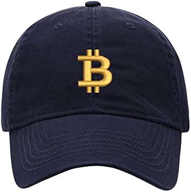 L8502-lxyb bejzbol kapica muškarci Bitcoin Valuta vezeni oprani pamučni tati šešir unisex bejzbolske kape