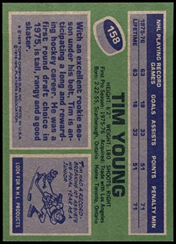 1976. Topps 158 Tim Young Minnesota North Stars NM/MT North Stars