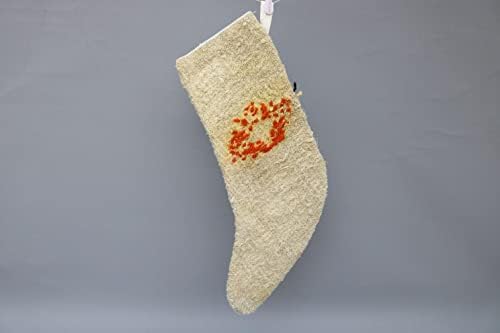 Sarikaya jastuk poklon božićna čarapa, bež čarapa, konopljive božićne čarape, čarapa za kilim, čarapa Santa cruz, božićna čarapa, 668