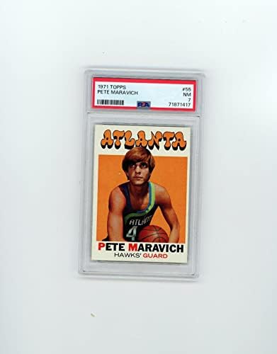 1971. Topps košarkaška PSA 755 Pete Maravich 2. godina oštra kartica/upravo ocijenjena - nepotpisane košarkaške karte