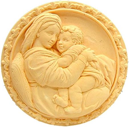 Mama voli bebe okrugla bijela fleksibilna zanatska umjetnost silikonski sapun kalup zanatske kalupe diy ručno izrađene kalupe sapuna