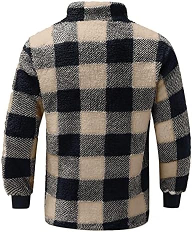 Saohuo muški plišani kornjača pulover kamuflažni džemper Stilski karirana kravata zadebljana topla zimska majica s džepom