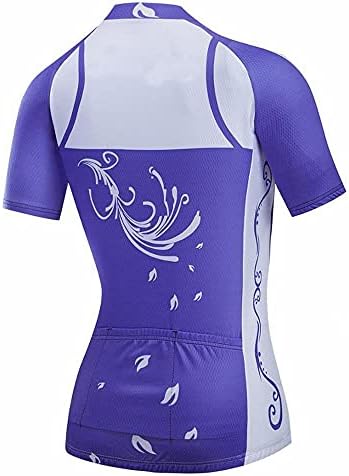 Ženska biciklistička odjeća postavljena kratkim rukavima košulje za biciklističke košulje za prozračni biciklistički dres s 20D gel