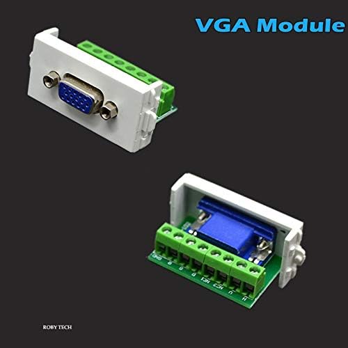 HDMI + HDMI + VGA moduli Informacije Zidna ploča poklopac zid zida utičnica za utičnicu prednje ploče
