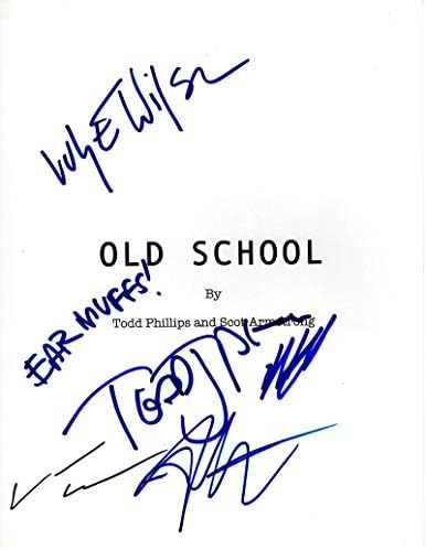 Vince Vaughn, Todd Phillips, Will Ferrell, Juliette Lewis, Luke Wilson glumili su autogram s potpisom - School School Full Film Scenarij