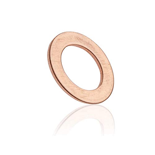 110pcs ravni okrugli bakreni prsten za brtvljenje perilice metrički asortiman komplet