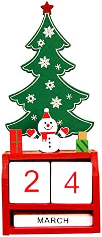 Kreativni Božićni pokloni drveni ukrasi za kalendar mali mini drveni Božićni ukrasi s datumom, Kip osobe koja drži nos