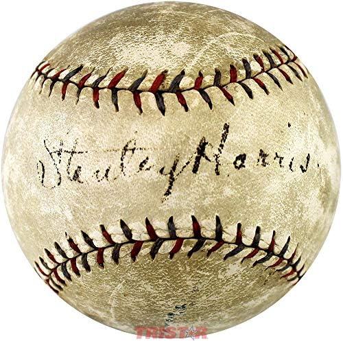 Stanley Bucky Harris Autografirani Vintage Reach AL bejzbol PSA/DNA ocjena 4.5 - Autografirani bejzbol