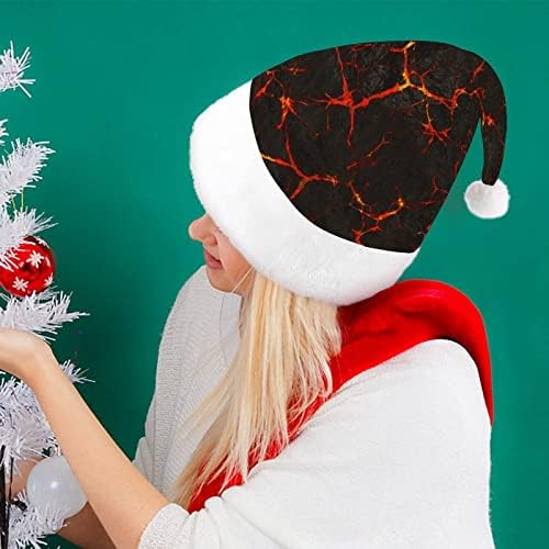 Vulkanski Božićni šešir Uniseks šešir Djeda Mraza za odrasle udoban klasični Božićni šešir za božićnu zabavu