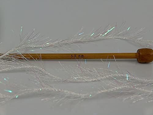Bijela, iridescentna pređa za trepavice od 100 grama bijela i iridescentna pređa za trepavice