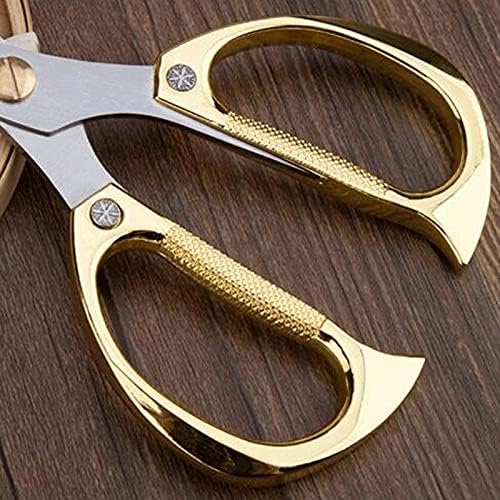 Craft Craft Scissors Krojače za krojače od nehrđajućeg čelika za kućanstvo ， Kuhinja i ured - 19 cm - Zlatne škare