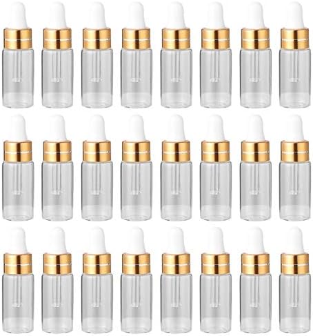 Doitool 50pcs 5ml prozirna mini esencijalna ulja tekućina praznih boca za pakiranje boca kozmetike boce za putničke dodatke za putovanje