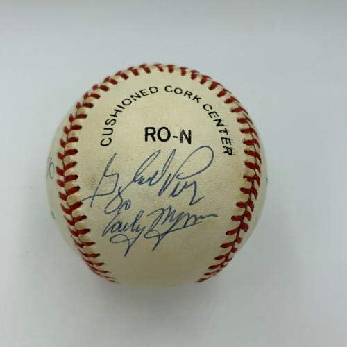 Tom Seaver Nolan Ryan Warren Spahn Early Wynn 300 Win Club potpisao bejzbol JSA - Autografirani bejzbol