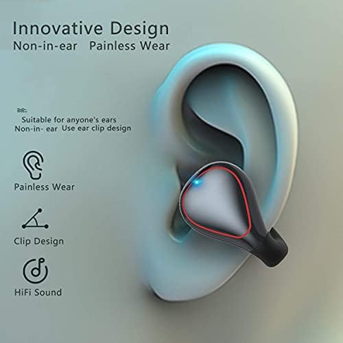 Slušalice Essonio Open Ear Slušalice za provođenje zraka Bluetooth Slušalice za vježbanje otvorene uši za uho za sportske slušalice