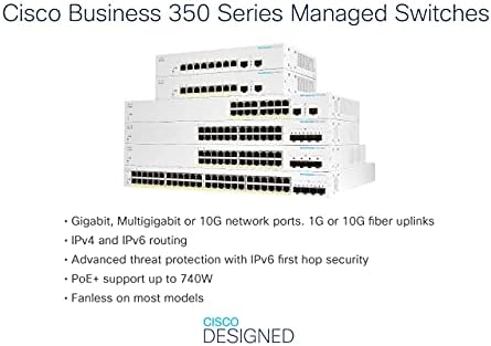 Cisco dizajniran poslovni CBS350-24xt Upravljeni prekidač | 24 Port 10GE | 4x10g SFP+ dijeljenje | Ograničeno doživotno jamstvo hardvera