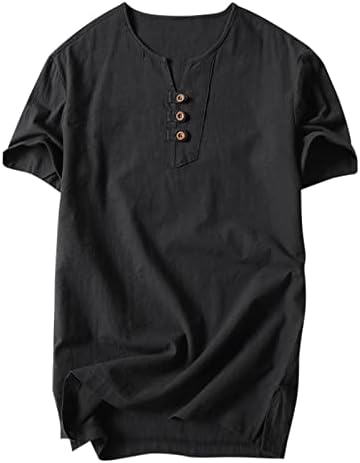 Ljetne Muške majice Muška majica s izrezom i kratkim rukavima od mišićavog pamuka Muške majice majice plus majice
