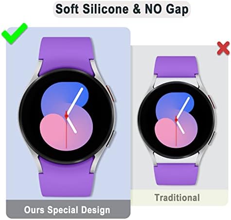 Sport Band kompatibilan sa Samsung Galaxy Watch 5 40 mm 44 mm/ sat 5 Pro, 20 mm bez pojasa za zamjenu silikona za Samsung Galaxy Watch