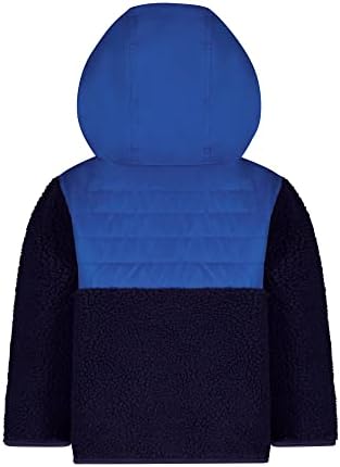 London Magl Boy Boy's kapuljača Povlačenje na zimskom kaputu, meka jakna od runa i puhara, mornarice, 4