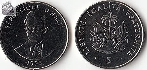 American New Haiti 5 labudova kovanica 1995 Izdanje za kolekciju poklona stranih kovanica