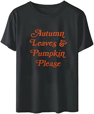 Majica za Noć vještica za žene, smiješne majice s printom slova, slatke jesenske majice, majice za tinejdžerke, majica za Noć vještica