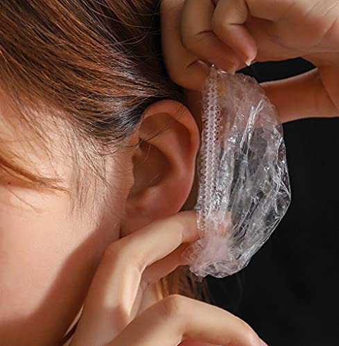 100pcs za jednokratnu upotrebu zaštitnika uha za kosu pokriva poklopce za tuširanje za uši bistre