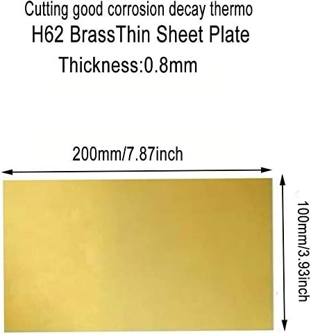 Mesingana brtva od lima 962 s ravnom folijom debljina metala 0,8 mm 1 kom Mesingana ploča