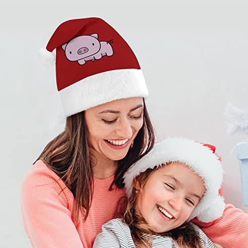 Slatka crtana svinja Božićni šešir personalizirani šešir Djeda Mraza smiješni Božićni ukrasi