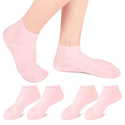 ; 2 para silikonskih gel hidratantnih čarapa protuklizne silikonske čarape visoko elastične hidratantne čarape zaštita od pucanja stopala