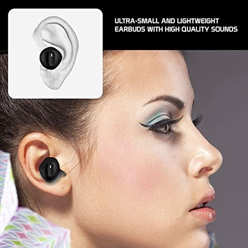 Bežični v5.1 Bluetooth uši kompatibilni sa Samsung SM-T377R s produženim futrolom za punjenje za uši slušalice.