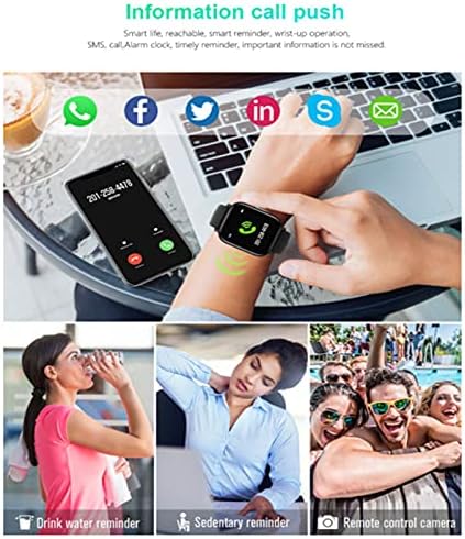 DROOS Sport Smart Watch, Fitness Tracker od 1,4inch zaslona s punim osjetljivim na dodir u društvenom distanciranju tjelesne temperature