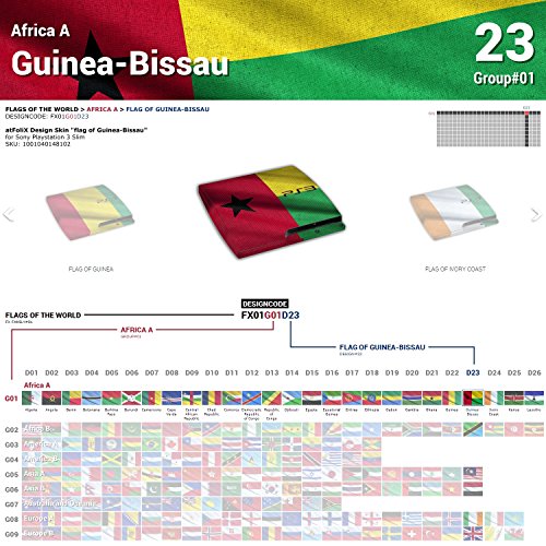 Naljepnica-naljepnica Zastava Gvineje Bissau za 3