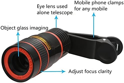 Neletinozni univerzalni 8x zumiranje optičkog teleskopa teleskopa prijenosni mobilni telefon objektiv za pametni telefon