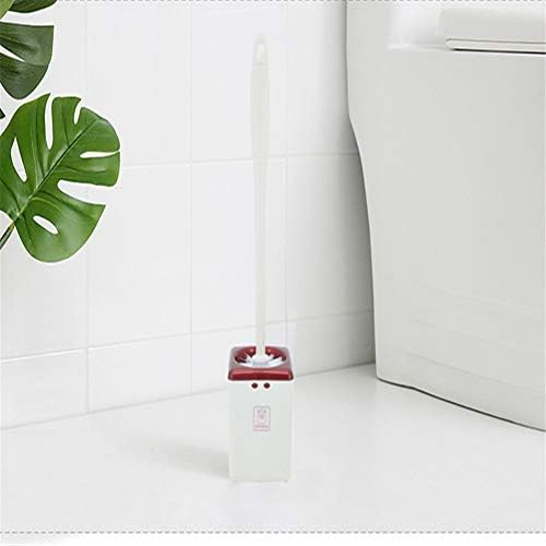 WITPAK kupaonica kupaonica za toaletna četkica set s osnovnim toaletnim držačem četkice Trokut baza riža bijela