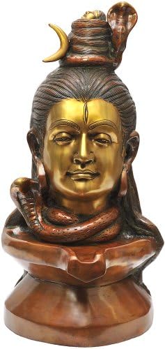 Shiva ugrađujući yoni -pitha - mjedena skulptura