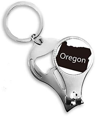 Oregon, Sjedinjene Države Amerike Map Map Nacrt Nipper Ring Otvarač za otvarač za bočicu za bočicu