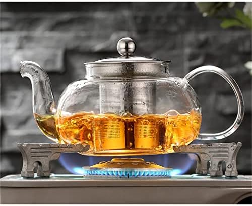 Debela 600/800ml toplina otporna staklena čajnika čaj od čajnika čajnik set čajnika od nehrđajućeg čelika