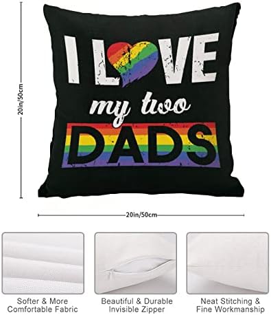 Spolna ravnopravnost LGBTQ gay ponos lezbijski jastuk za bacanje jastuk l Ljubav moj tati gay jastuk jastuk jastuk pokrivač Valentinovo