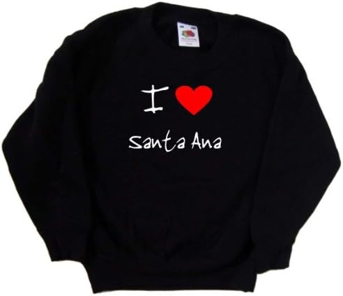 Volim srce Santa Ana Crna dječja majica