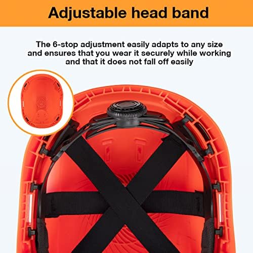 Zigajecol Sigurnost ABS Tvrdi šešir, 6-točki podesivi ratchet odzračeni kaciga za zaštitu od glave za glavu u skladu s ANSI Z89.1
