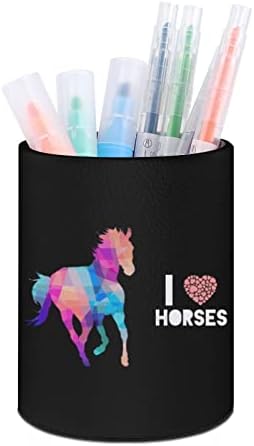 Obožavam konje tiskane olovke za olovke za olovke za stol organizator šminke za četkicu za kuću za učionicu u učionici