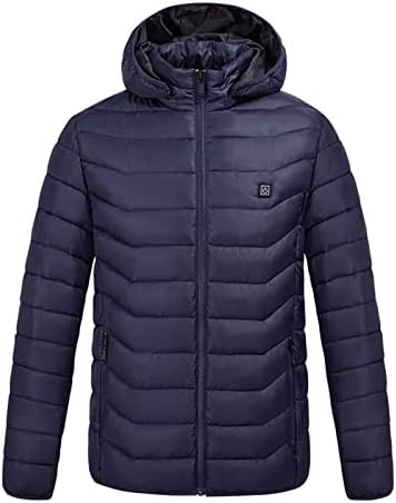 Jakne za muškarce USB Električna grijana jakna s kapuljačama s kapuljačom prsluk za grijanje zimske toplinske toplije muške jakne