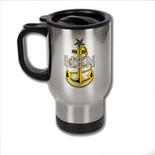Expressitbest šalica za kavu od nehrđajućeg čelika s visokim glavnim časnikom američke mornarice