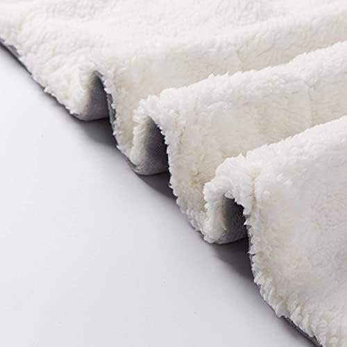 Nanpiper Sherpa pokrivač blizanaca debela topla pokrivač za zimski krevet Super mekana nejasna flanel flece/vuna poput reverzibilnog