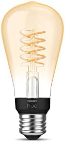 Žarulja Philips Hue 2-Pack s podesivim svjetline, topla bijela starinski lampa Smart ST19 Edison, kompatibilan sa Bluetooth i uključeno