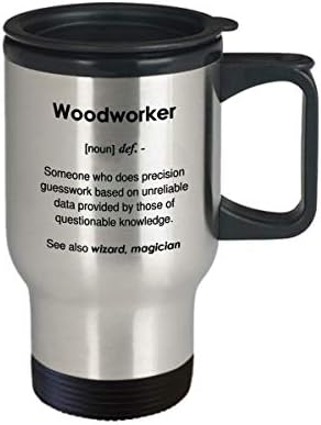 Smiješna Woodworker Definicija šalica za kavu - 14oz putnička šalica