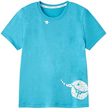 Hinis Dry-Fit vlaga Wicking Active Atletic Performance Majica kratkih rukava Dječaci i djevojčice 2-12 godina, plava/bijela