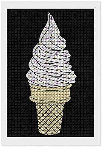 Sladoled konus ukrasni dijamantni bojni setovi smiješni 5d diy puna bušilica dijamantne točkice slike dekor home 8 x12